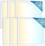 Sunco 6 Pack 2X2 Led Flat Panel Lights For Drop Ceiling, Troffer Replacement. Fixed Price $296.39.