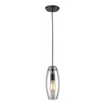 Open Box Elk Menlow Park 5IN Oiled Bronze Mini Pendent Ceiling Light 60044-1. Fixed Price $16.95.