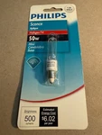 Philips BC50Q-CL Halogen T4 Mini Candelabra Light Bulb 50W New Sealed Free Ship. Fixed Price $16.13.