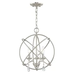 Aria - 3 Light Convertible Mini Chandelier Glam Style 15.5 Inches Wide By. Fixed Price $219.96.