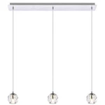 Elegant Lighting Eren 3-LIGHT Stainless Steel & Glass Pendant Chrome. Fixed Price $266.00.