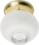 Nuvo Lighting 60/6029 5"W Flush Mount Globe Ceiling Fixture - Brass. Fixed Price $24.00.