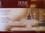 Home Decorators Collection "retro Style" Saucer Pendant Light - White/bronze. Fixed Price $27.99.