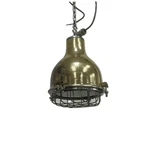 Rewired - Industrial Brass Pendant Light W/ Cage Authentic American Family Vtg. Fixed Price $300.00.