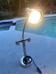 Hanson Brass Inc. Freestanding Single Bulb Heat Lamp Model SL3A Luxury #1. Fixed Price $130.00.