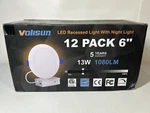 Volisun 12 Pack 6 Inch 5CCT Canless Led Recessed Light With Night 1080LM. Fixed Price $49.47.