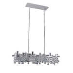 Allegri Vermeer 6 Light Island, Chrome/firenze Clear Crystal - 11198. Fixed Price $2583.00.