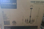 Hampton Bay 7-LIGHT Oil Rubbed Bronze Candle Chandelier 1005 605 230 New. Fixed Price $23.75.