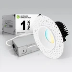 Asd Trimless Led Recessed Lighting Inch, 4" 15 Watt, Round 120-277V Pack. Fixed Price $74.99.