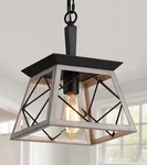 Q&s Farmhouse Pendant Light Fixture,vintage Chandelier,industri.... Fixed Price $77.22.