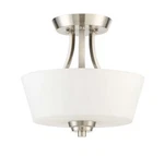 Jeremiah 41952-BNK Grace 2-LIGHT Convertible Semi Flush In Brushed Polished. Fixed Price $172.35.