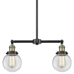 Innovations Lighting 209-6 Beacon 23"W Linear Black / Antique. Fixed Price $539.00.