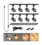 Plug Track Lighting With Power Cord, 8-LIGHT Zoomable Led K.... Fixed Price $193.74.