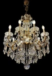 Schonbek Scala 10-LIGHT Crystal Chandelier Rococo Style 38" Heirloom Gold. Fixed Price $7495.00.