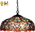 Chloe 'sadie' Tiffany-style Victorian 2 Light Ceiling Pendant Fixture 18' Shade. Fixed Price $252.99.