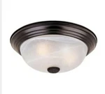 Designers Fountain 13.25" Oil Rubbed Bronze Incandescent Flush Mount Light. Fixed Price $26.99.