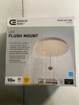 Commercial Electric 564221410 10" Led White Closet Light Flush Mount W/pull Chai. Fixed Price $19.89.