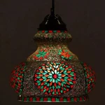 Handcrafted Turkish Mosaic Pendant Lamp Elegant Hanging Light Fixture. Fixed Price $129.99.