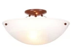 Hampton Bay 15 Inches 2 Lights Semi-flush Mount With Faux Alabaster Glass Shade.. Fixed Price $29.87.