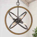 Lnc 6-LIGHT Farmhouse Globe Pendant Gray Modern Cottage Island. Fixed Price $241.91.