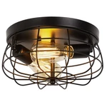Foucasal Industrial Black Flush Mount Ceiling 2-LIGHT Farmhouse Fixture.... Fixed Price $67.99.