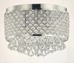 Jonathan Evelyn 3-LIGHT Crystal Drops/metal Led Flush Mount, Chrome. Fixed Price $89.90.