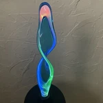 Lumisource Plasma Glass Sculptured Electra Art Lamp Colorful 13 Inch Old School. Fixed Price $99.99.