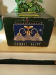 Patriot Lightning Clear Ribbed Glass Bulb Ceiling Brass #350-3148 Nos. Fixed Price $21.75.