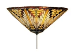Meyda Tiffany 66678 Nuevo Mission 3 Light 17"W Flush Mount - Glass. Fixed Price $555.00.