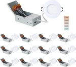 Slim 3-INCH Led Recessed Lights, Dimmable 12 Pack, 5CCT, Easy Install. Fixed Price $112.99.