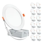 X Parmida 6" 12W Led Slim Panel Downlight Dimmable Recessed Ceiling. Fixed Price $66.95.