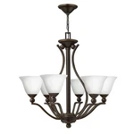 Hinkley Lighting Bolla 3 Lt Chandelier 1 Tier Foyer, Olde Bronze 4656OB-OPAL. Fixed Price $334.99.