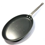 Commercial Aluminum Cookware Oval Skillet Flat Fry Pan #192 12 X8 8INCH Handle. Fixed Price $39.90.