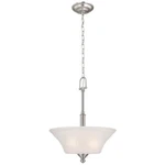 Commercial Electric 3-LIGHT Brushed Nickel Pendant Ceiling Fixture 722003. Fixed Price $39.99.