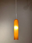 Amber Cylinder Pendant - Tech Lighting Compatible 12V Halogen New. Fixed Price $99.00.
