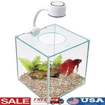 Glass Betta Aquarium Kit W/ Led Light Easy Access Indoor Setup 0.9 Gallon New. Fixed Price $47.88.