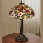 Spring Blossoms Stained Glass Table Lamp Multi Pastel - 23.5 Inches High. Fixed Price $359.00.