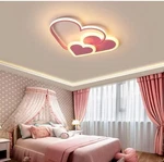 Led Chandelier Love Heart-shaped Ceiling Light Fixture For Kids' Bedroom Decor. Fixed Price $90.00.