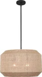 Cebu Pendant Light Matte Black And JUTE-20 Inch. Fixed Price $3115.00.