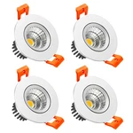 Lightingwill 2INCH Dimmable Downlight, 3W Cob Recessed Ceiling Warm. Fixed Price $35.42.