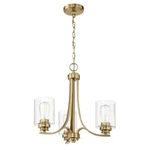 Craftmade Bolden Light Chandelier, Satin Brass/seeded 50523-SB. Fixed Price $172.08.