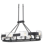 Quoizel STM638 Royal Ebony Stratum 6-LIGHT 38"W Linear Chandelier. Fixed Price $519.99.