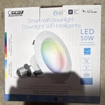Feit Electric 4" Smart Wifi Led Downlight, Color Changing, 720LM, 2700-6500K. Fixed Price $19.99.