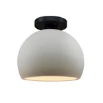Justice Design Radiance Sm Globe Semi-flush, Bisque/bk CER-6350-BIS-MBLK. Fixed Price $135.36.