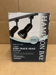 Hampton Bay 1-LIGHT Step Track Head Black Finish 804729. Fixed Price $11.99.