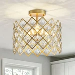 Wuzups Crystal Chandelier 3-LIGHT Semi-flushmount Ceiling Modern Lighti.... Fixed Price $174.08.