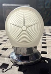 Vintage Wall Mount Bathroom Light Fixture With Art Deco Globe Plus Outlet. Fixed Price $29.00.