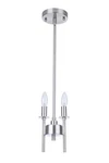 Brushed Polished Nickel Two Light Mini Pendant From The Larrson Collection. Fixed Price $51.60.