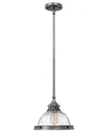 Hinkley 3123PL Amelia 1-LIGHT Small Pendant Polished Antique Nickel. Fixed Price $287.26.