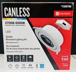Utilitech 6" Canless Led Recessed Lighting Gimbal Kit Dimmable #1500769 New. Fixed Price $19.88.